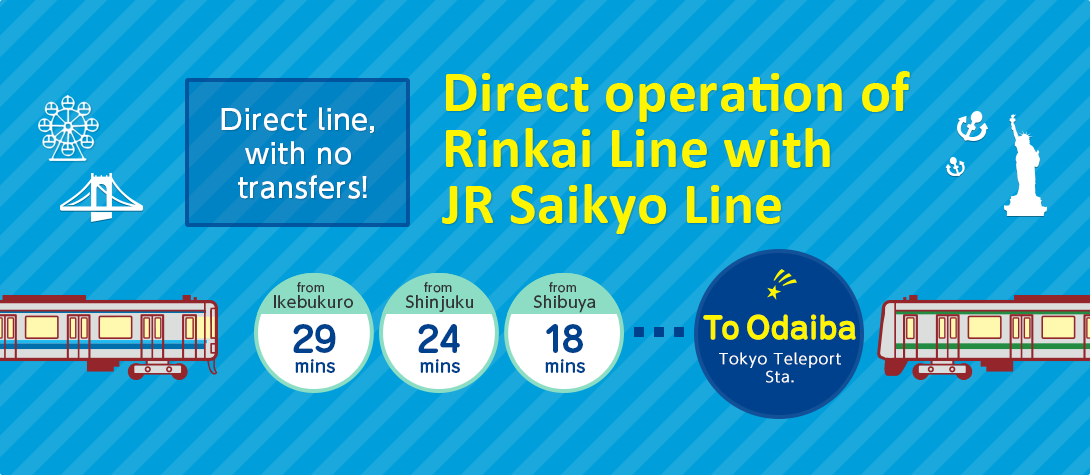Direct operation of Rinkai Line with JR Saikyo Line