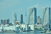 臨海副都心から見たスカイツリー