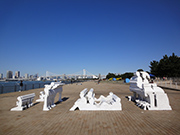 潮風公園島の日曜の午後