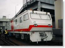 レール探傷車の写真